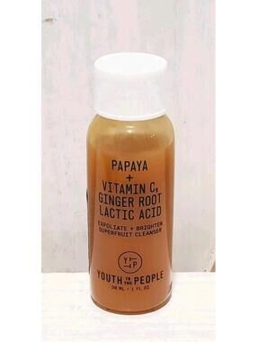 Youth To The People Papaya Vitamin C Ginger Cleanser 1oz/30mL Travel Size